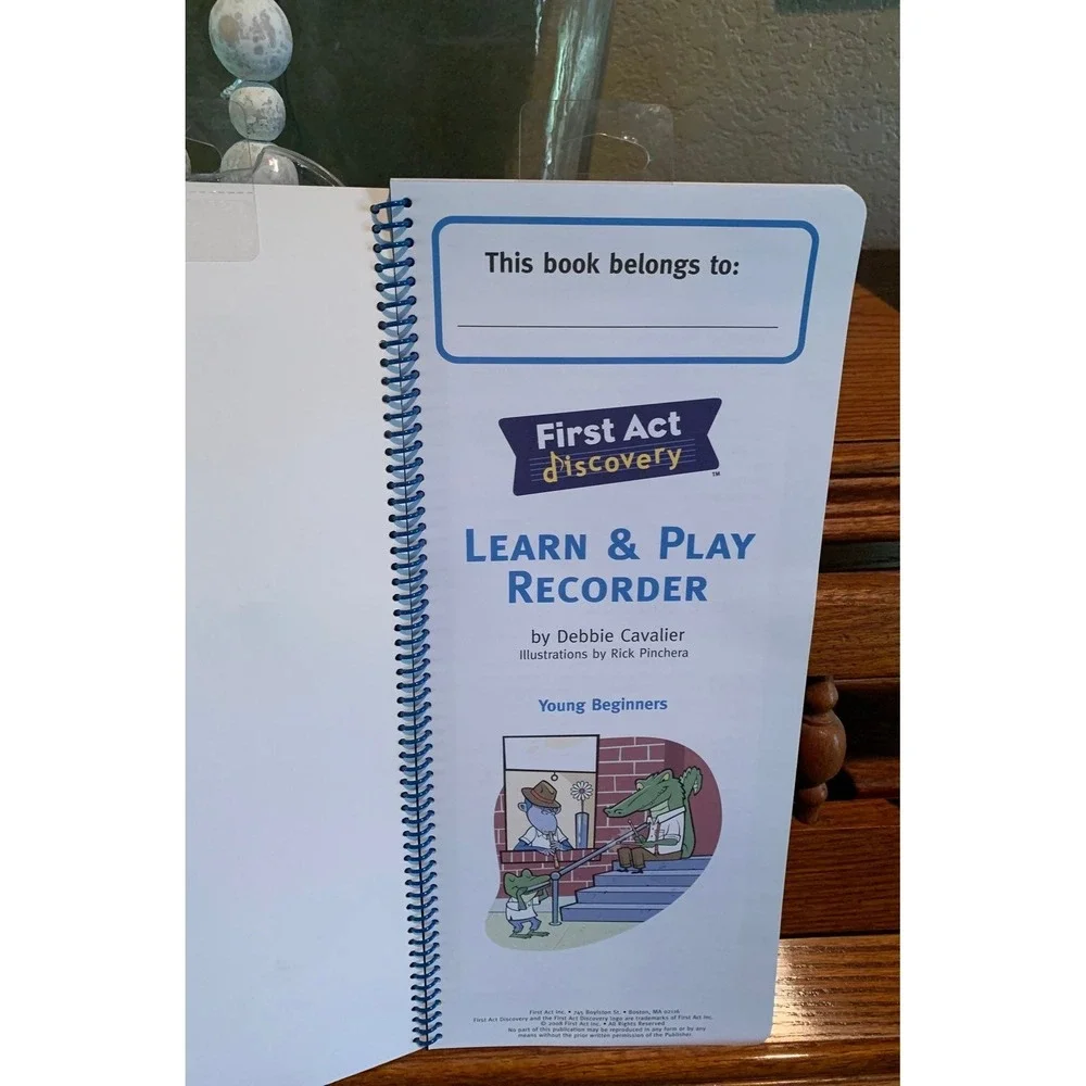 First Act Discovery Learn & Play Recorder Set‎ with Instructional Book and Rod
